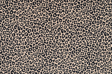 French Terry, Animal Print, Leo, beige, schwarz, 0,5 m